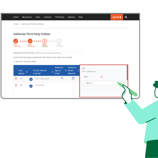 How to Authorise a Third Party Entity for CorpPass